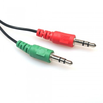 vovotrade Y-Splitter 1 Female to 2 Male 3.5mm Mic Stereo Audio Adapter Audio Cable For PC Factory Price Drop Shipping