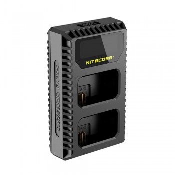 Nitecore USN1 Digital Dual Slot Travel Camera Charger For Sony NP-FW50 Batteries, Compatible With a6500 a7 a7II a7R a7R2 a7s