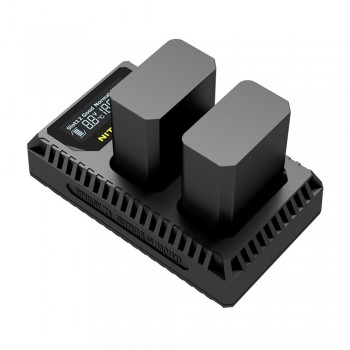 Nitecore USN1 Digital Dual Slot Travel Camera Charger For Sony NP-FW50 Batteries, Compatible With a6500 a7 a7II a7R a7R2 a7s