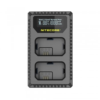 Nitecore USN1 Digital Dual Slot Travel Camera Charger For Sony NP-FW50 Batteries, Compatible With a6500 a7 a7II a7R a7R2 a7s