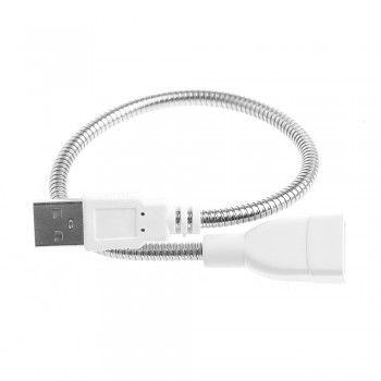 USB Male To Female Extension Cable LED Light Fan Adapter Cable Flexible Metal Hose Power Supply Cord
