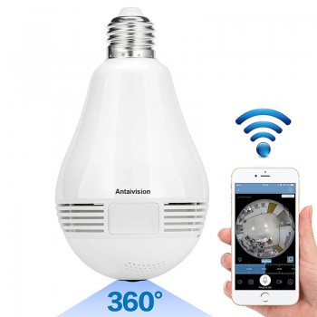 960P 360 degree Wireless IP Camera Bulb Light FishEye Smart Home CCTV 3D VR Camera 1.3MP Home Security WiFi Camera Panoramic