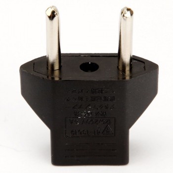 3pcs/lot US Jack to EU Plug Outlet Travel Charger Power Socket Adapter USA To Europe European Regulation Charging Converter Plug
