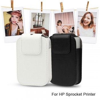 NEW Fashion PU Leather Waterproof Travel Storage Carrying Case Protective Cover Bag Pouch for HP Sprocket Photo Camera Printer