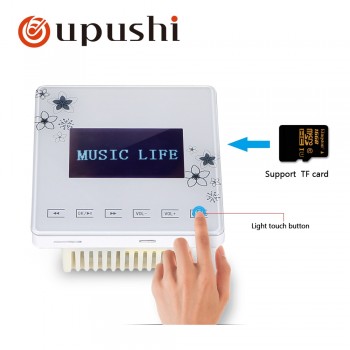 OUPUSHI A0 smart home audio wall amplifiers bluetooths, Music Player ,SD Aux FM. mini  touch screen amplifier