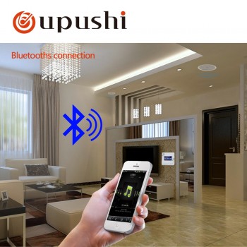 OUPUSHI A0 smart home audio wall amplifiers bluetooths, Music Player ,SD Aux FM. mini  touch screen amplifier