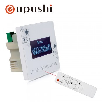 OUPUSHI A0 smart home audio wall amplifiers bluetooths, Music Player ,SD Aux FM. mini  touch screen amplifier