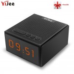 Waterproof Bluetooth Speaker IPX5 Outdoor Wireless Loudspeaker with LED Time Display Smart Alarm clock FM Radio Control by App