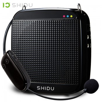 SHIDU Wireless Portable Voice Amplifier UHF Mini Audio Speaker USB Lautsprecher For Teachers Tourrist Guide Yoga Instructor S613