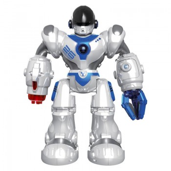 7088 Xinweier RC Robot Mechanical Police Intelligent Voice Dialogue Remote Control Robot Programming Children Toys Gifts FSWB