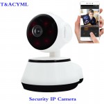 Robot Security Camera 720P WIFI IP HD video Home Security Surveillance 360 Night Vision Two-way Audio Motion Detection Camera