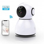 Home Camera 1080P HD Video Monitor IP Wireless Network Surveillance Security Night Vision Alert Motion Detection Two-way Audio