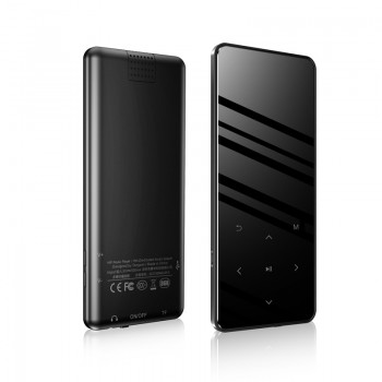 Btsmone Bluetooth 4.2 touch screen MP3 player Built-in 16G and loud Speaker HIFI Lossess Portable Slim MP3 player with FM/radio