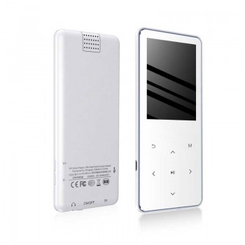 Hot Sale Bluetooth 4.2 touch screen MP3 player Built-in 16G HIFI Lossess Portable Slim MP3 player with Fm/Radio and loud Speaker