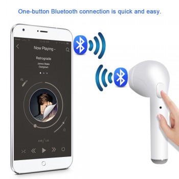 Wireless Earpiece Bluetooth Earphones I7 i7s TWS Earbuds Headset With Mic for iPhone sunsung xiaomi huawei lenovo htc LG TCL ect
