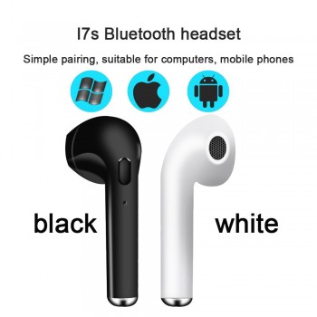 Wireless Earpiece Bluetooth Earphones I7 i7s TWS Earbuds Headset With Mic for iPhone sunsung xiaomi huawei lenovo htc LG TCL ect