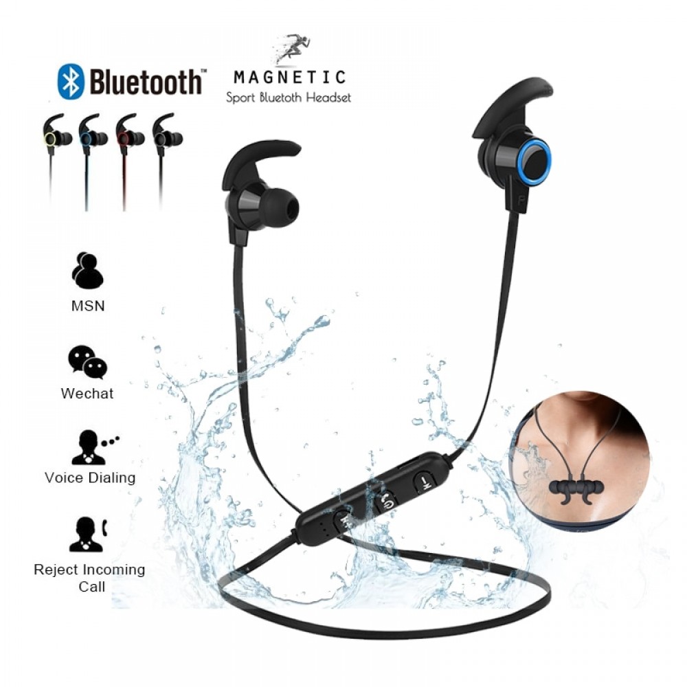 bluetooth sports Earphone Headset waterproof 4.2 Magnetic attraction Mic For iPhone X XS Max 6 8 Samsung S8 S9 huwai p20