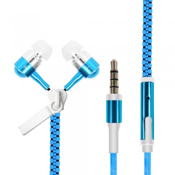 Glowing Zipper Headphones Luminous Headset Sport Earbuds Music Wired Earphones for iPhone For Samsung For Xiaomi 3.5mm Plug