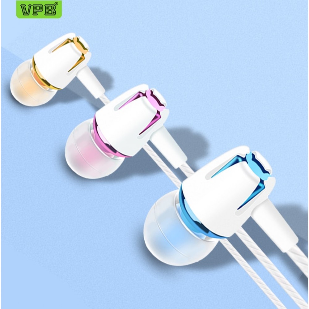 VPB S9 Earphone Super Bass Microphone in ear Headset 3.5mm For iphone 6 6s xiaomi for Mobile phone