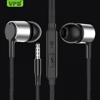 VPB S24 Sport Earphone Wired Super Bass 3.5mm Crack Earphone Earbud with Microphone Hands Free for Samsung