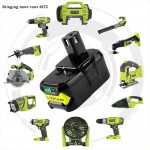 High Capacity New 18V 5000mAh Li-Ion For Ryobi Hot P108 RB18L40 Rechargeable Battery Pack Power Tool Battery Ryobi ONE+ Hot sell