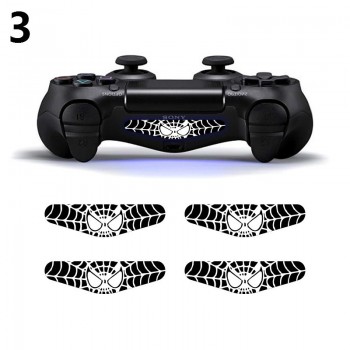 4Pcs/lot LED Light Bar Skin Sticker For Playstation4  PS4 Custom Decal Game Light Bar Sticker for PS4 Dualshock Controller