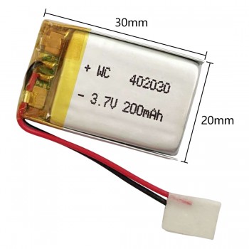 Polymer Lithium Rechargeable Battery 1000/200 mAh Li-ion Battery 3.7V 543450 402030 for Smart Phone DVD MP3 MP4 Led Lamp