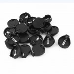 TOP 3V CR2032 CR2025 button cell battery holder adapter black 20 pieces
