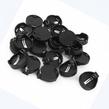 TOP 3V CR2032 CR2025 button cell battery holder adapter black 20 pieces