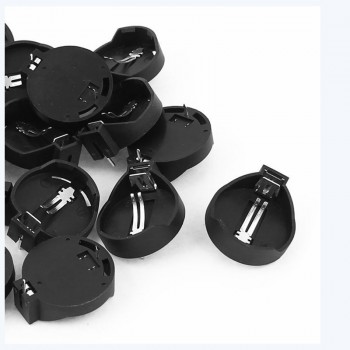 TOP 3V CR2032 CR2025 button cell battery holder adapter black 20 pieces