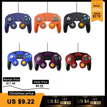 For Gamecube Controller USB Wired Handheld Joystick For Nintend For NGC GC Controle For MAC Computer PC Gamepad