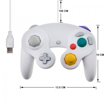 For Gamecube Controller USB Wired Handheld Joystick For Nintend For NGC GC Controle For MAC Computer PC Gamepad