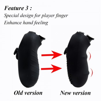 IVYUEEN Anti-slip Silicone Skin Case for Sony PlayStation Dualshock 4 PS4 Pro Slim Controller Cover with Thumb Stick Grips Caps