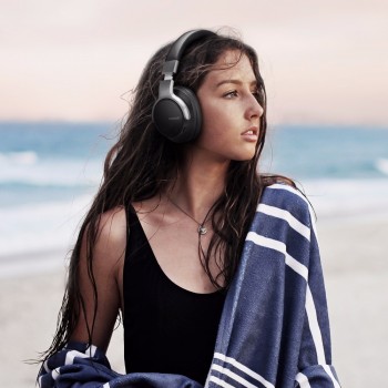 Ausdom ANC8 Active Noise Cancelling Wireless Headphones Bluetooth Headset with Super HiFi Deep Bass 20H Playtime for Travel Work