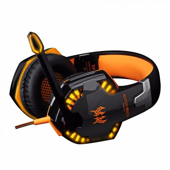 EACH G2000 Deep Bass Stereo LED Headphone Headset with microphone Professional Gamer+Gaming Optical USB Mouse Game Mice DPI gift
