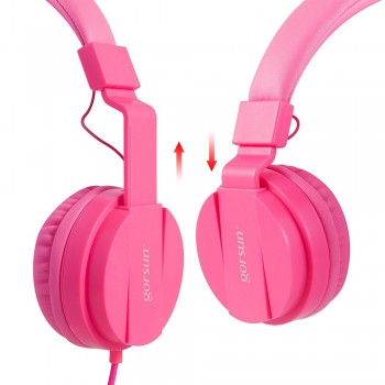 DEEP BASS Headphones Earphones 3.5mm AUX Foldable Portable Adjustable Gaming Headset For Phones MP3 MP4 Computer PC Music Gift