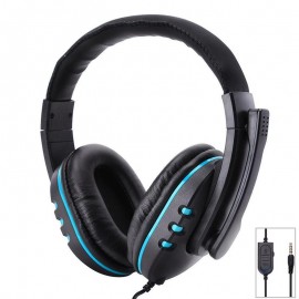 Ostart Stereo 3.5mm Wired Headphones with Mic Adjustable Over Ear Gaming Headsets Earphones Low Bass Stereo for PS4 Xbox One PC