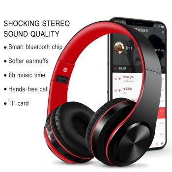 SAZ Bluetooth earphone headphone bass sport headphone support TF AUX With Mic For PC mobile phone Portable Headset best
