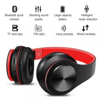 SAZ Bluetooth earphone headphone bass sport headphone support TF AUX With Mic For PC mobile phone Portable Headset best