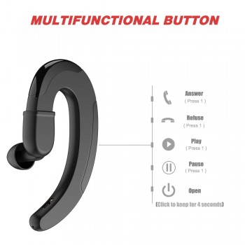 Wireless Earphone Bluetooth Headphones Handsfree Bone Conduction Earphone With Mic Earbuds Sports Headset For Xiaomi LG Iphone