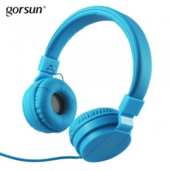 BASS Headphones, Lightweight Stereo Foldable Wired Headphones for Kids Adjustable Headband Headset for Phones Computer PC Music