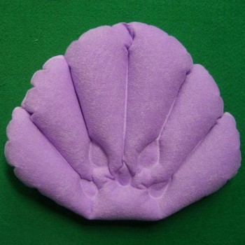 LUOEM Bath Pillow Inflatable Spa Pillow Soft Back Neck Cushion With Suction Cups for Bathtub Bathroom Random Color
