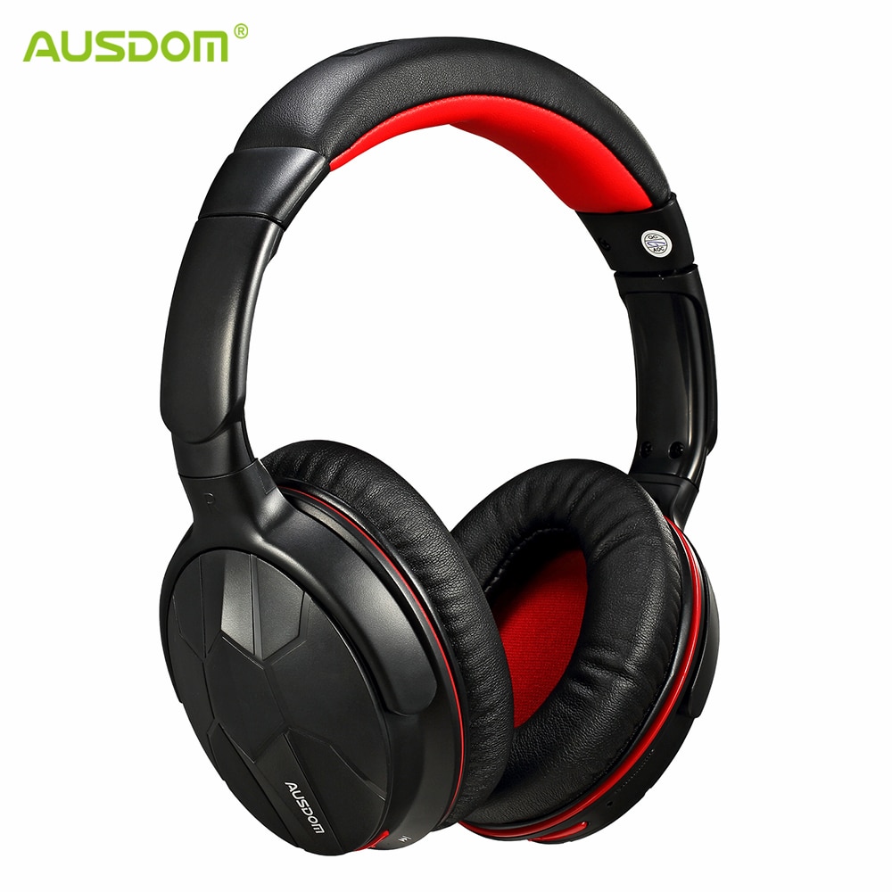 AUSDOM M04s HiFi NFC Bluetooth Headphone Over Ear Wireless Headphones with Mic Strong Bass Stereo Headset for iPhone Xiaomi PC