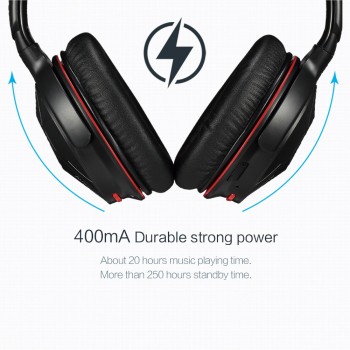 AUSDOM M04s HiFi NFC Bluetooth Headphone Over Ear Wireless Headphones with Mic Strong Bass Stereo Headset for iPhone Xiaomi PC