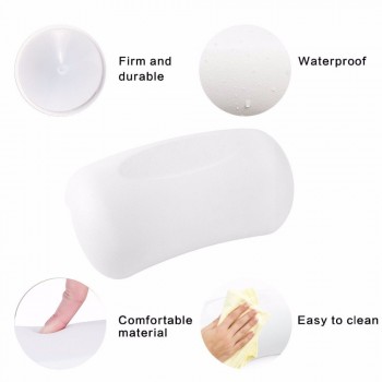 SPA Bath Pillow Non-slip  Bathtub Headrest Soft Waterproof Bath Pillows with Suction Cups Easy To Clean Bathroom Accessories