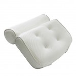3D Mesh Spa Non-Slip Cushioned Bath Tub Spa Pillow Bathtub Head Rest Pillow With Suction Cups For Neck And Back Bathroom Supply