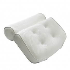 3D Mesh Spa Non-Slip Cushioned Bath Tub Spa Pillow Bathtub Head Rest Pillow With Suction Cups For Neck And Back Bathroom Supply
