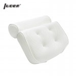 LUOEM Breathable 3D Mesh Spa Bath Pillow with Suction Cups Neck and Back Support Spa Pillow for Home Hot Tub