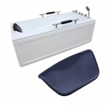 WHISM SPA Bath Pillow Non-slip Bathtub Pillow Soft Headrest Waterproof PU Bath Pillows with Suction Cups Bathroom Accessories