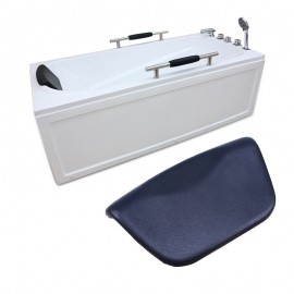 WHISM SPA Bath Pillow Non-slip Bathtub Pillow Soft Headrest Waterproof PU Bath Pillows with Suction Cups Bathroom Accessories